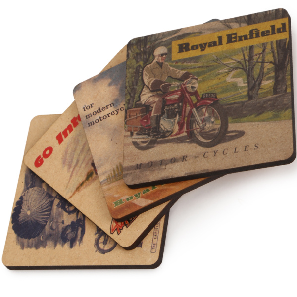 Royal Enfield Royal Enfield 120th Anniversary Vintage Coaster Set (4 Piece)